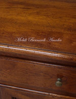 Classic Venetian style solid walnut sideboard with saber legs